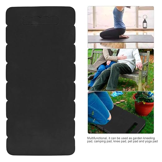 Fdit Garden Kneeling Pad Cushion Mat, Portable Protective Knee Support for Gardening Bath EVA Black 17.8 x 8.2 x 0.9 in 1 Pack