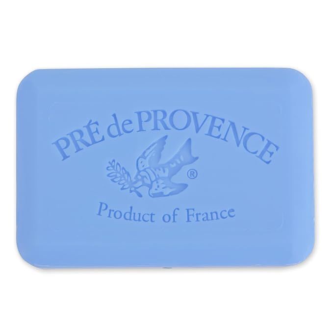 Pre de Provence Artisanal Soap Bar, Enriched with Organic Shea Butter, Natural French Skincare, Quad Milled for Rich Smooth Lather, 8.8 Ounce, Starflower