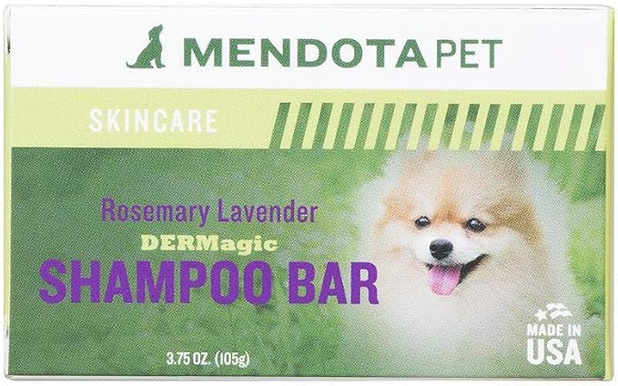 DERMagic Rosemary Lavender Shampoo Bar, 3.75 oz, Certified Organic