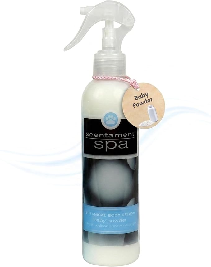 Best Shot Scentament Spa Botanical Body Splash, Baby Powder, 8 oz