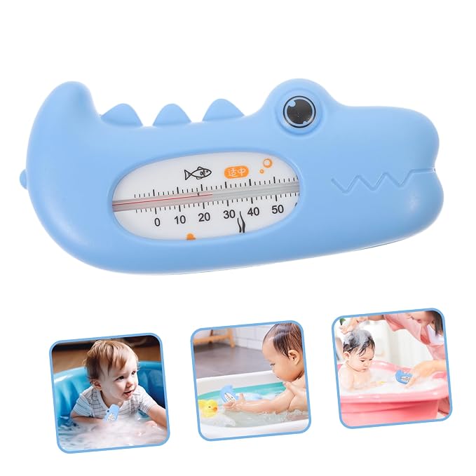Yardwe Bath Thermometer for Tub Cute Cartoon Water Temperature Gauge for to Use Bathing Tool for Newborns and Toddlers