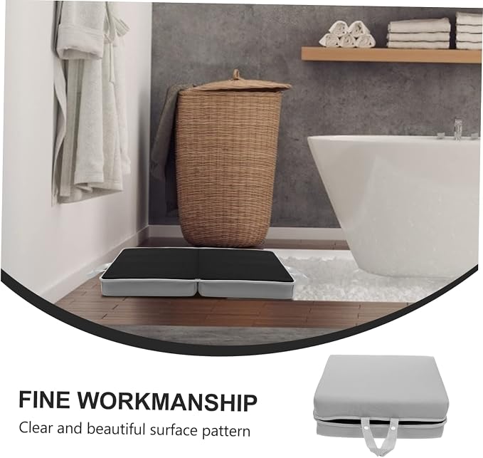 POPETPOP 1Pc Practical Bath Kneeling Pad Portable Yoga Cushion for Garden Housework and Outdoor Use Grey and Knee Mat for Comfort and Stability