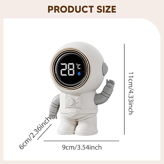 Baby Bath Thermometer Digital Water Thermometer Waterproof for Bathtub Infant Bathroom Household- Astronaut