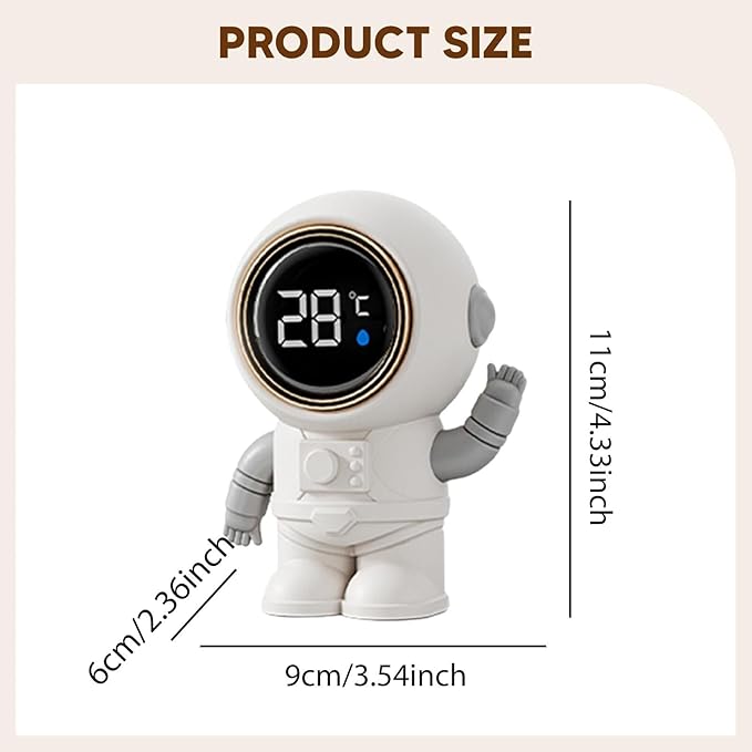 Baby Bath Thermometer Electronic Household Cartoon 0-99° Temperature Meter Bath Toy for Home Bathtub Infant Children, Astronaut