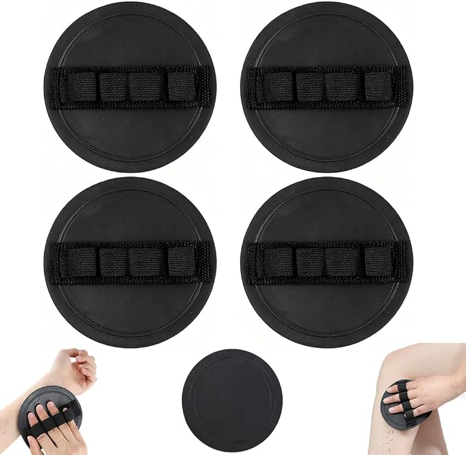 4 Counts Soft Rubber Shower Scrubber, 2026 New Exfoliating Body Scrubber Set, Exfoliating Scrub Bath Pads for Body, Gentle Deep Cleansing Bath and Shower Tool for All Skin Types (Style A)