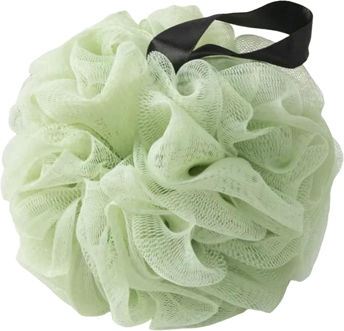 Loofah Sponges for Shower,Exfoliating Cleaning Bath Loofa Body Scrubber Balls for Women Men Washing(1 pcs, Mint)