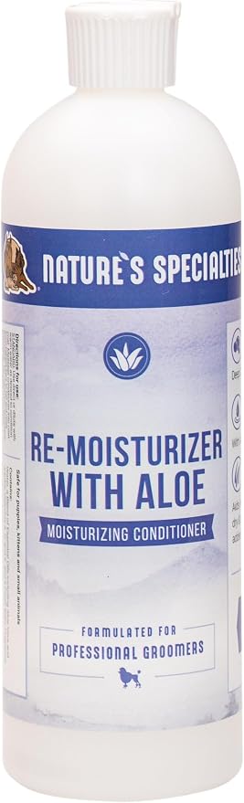 Nature's Specialties Re-moisturizer with Aloe Conditioner for Dogs Cats, Non-Toxic Biodegradeable, 32oz (package may vary)