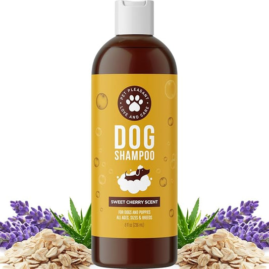 BOOCOSA Honeydew Oatmeal Pet Shampoo for Dogs & Puppies – Best All Natural Doggy Shampoo & Conditioner for Itchy & Dry Skin – Medicated Strength Deodorizer - 8 oz