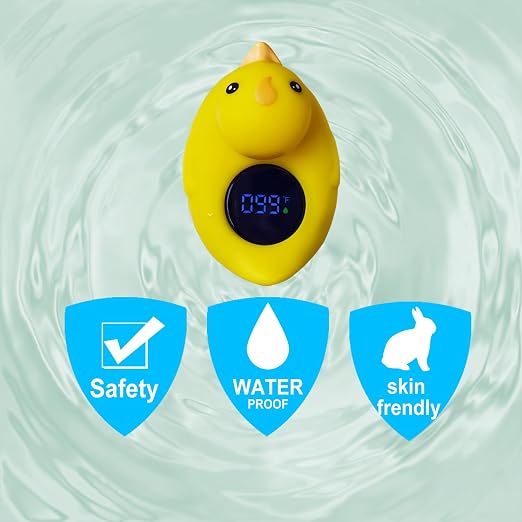 Baby Bath Thermometer - Accurate Water Temperature Monitor, Fun Floating Toys Design,Bathtub Thermometer Suitable for Infants and Young Children,Safe Bath