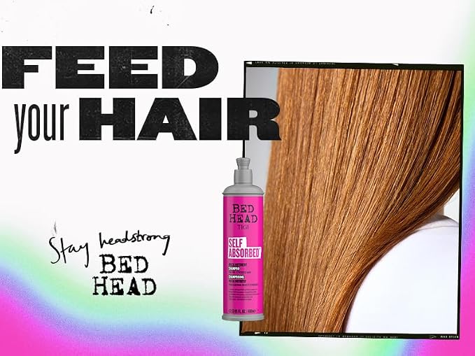 Bed Head by TIGI Self Absorbed Shampoo and Conditioner Set for Dry Hair, Nourishing and Strengthening Frizz Control Hair Care Duo, 25.36 Fl oz, 2 Pack