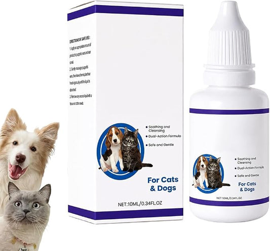 Pet EarPro Drops, 2026 New Professional Dog Ear Cleaner, Daily Ear Drops for Dogs and Cats with Natural Ingredients to Remove Wax, 1pcs