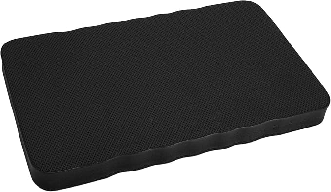 KIMISS EVA Garden Kneeling Pad Extra Thick Kneeling Pad Yaga Cushion for Gardening Bath Gray Compress and Over Time to Designed Ground Stone on or 4cm Knee (Black)