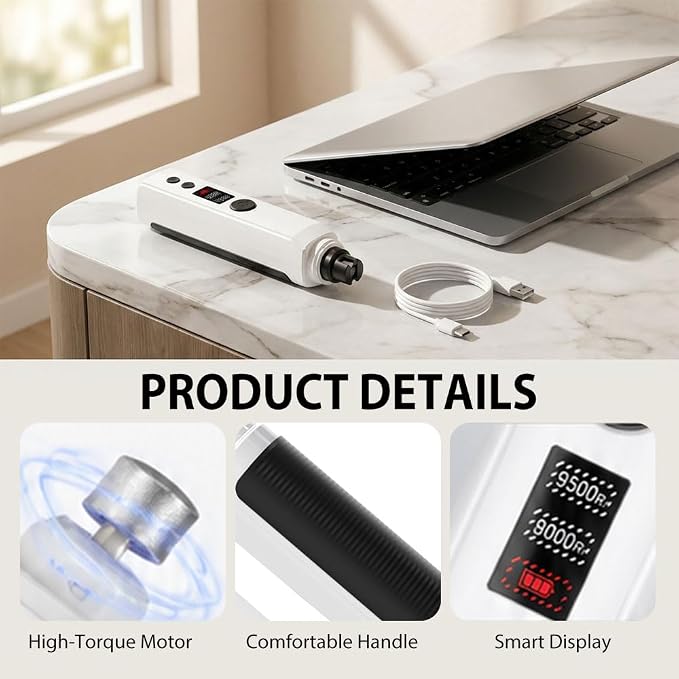 Silent Groom Pro, 2026 New Silent Pet Nail Grinder, Dog Silent Nail Grinder for Dogs Silent Dog Nail Trimmer, Rechargeable USB Charging Electric Pet Nail Grinder Nail File for Pet (#01)