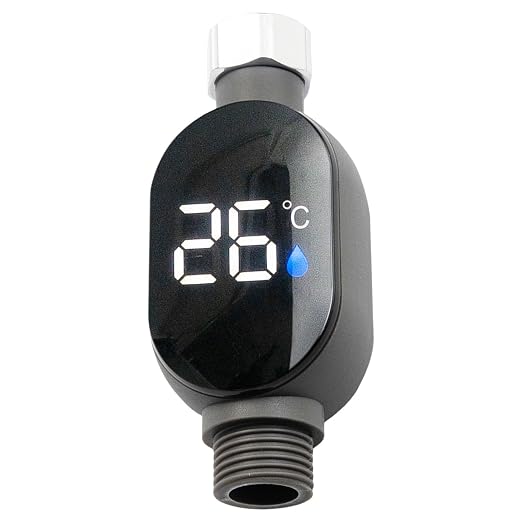 Shower Thermometer, Water Temperature Thermometers, Bath Water Thermometer with Led Digital Display for Baby Bath Home Bathroom Kitchen