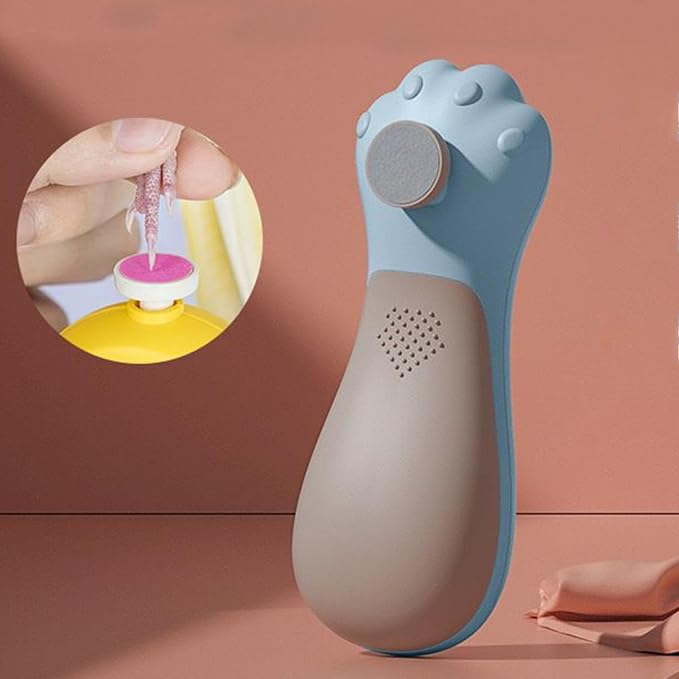 Parrot Claw Sharpener - ABS, Electric Bird Nail Grinder Beak Trimming Tool | Multi Functional Pet Nail Care Device with 6 Heads, Portable Quiet Design for Birds Home Cage Use