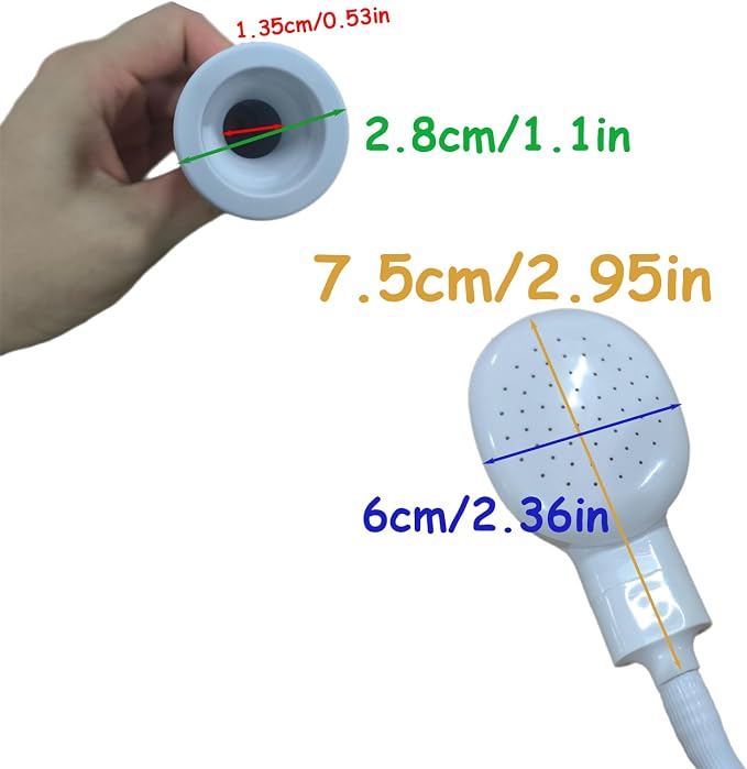 13.12ft/4m Sink Spray Hose, Portable Shampoo Sprayer, Handheld Sink Spray Shower Head Spray Hose for Bathing Baby, Pets, Washing Hair, Rinsing Vegetables, Utility Sink