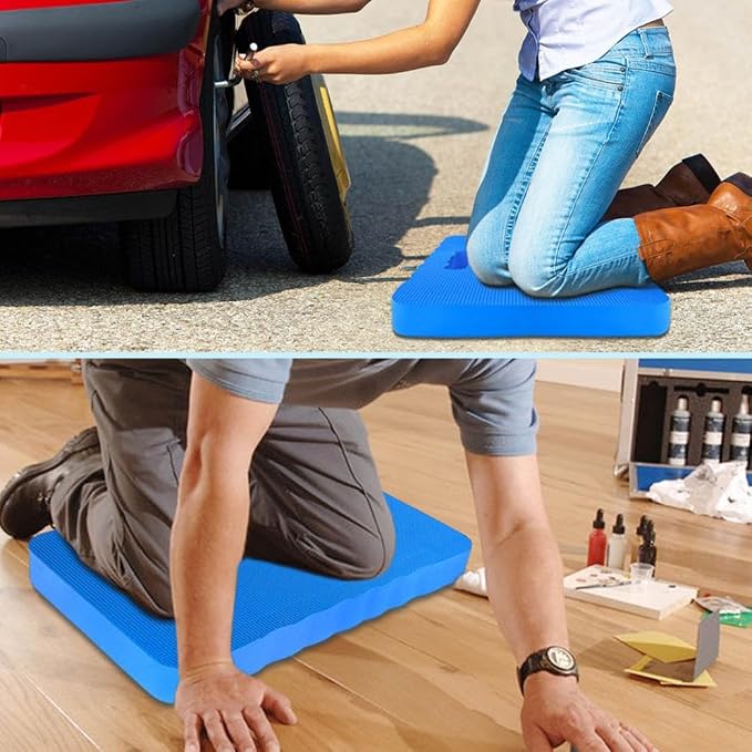2 Inch Folding Extra Thick Kneeling Pad with Handles, Memory Foam Thickened Lightweight & Portable Knee Support Seat Cushions,Soft Comfortable Gardening Bath Kneeler Floor Pads for Outdoor Indoor
