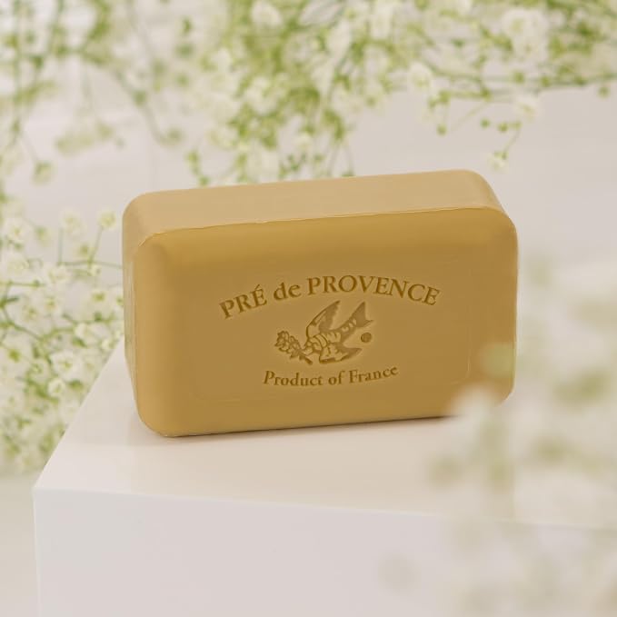Pre de Provence Artisanal French Moisturizing Soap Bar, Shea Butter Enriched, Quad Milled for Long Lasting Rich Smooth Lather, 5.3 Ounce, Verbena