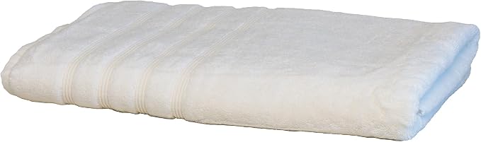Mosobam Luxury Turkish Bath Sheet, 35 x 70 in, 700 GSM Cotton Blend, White | 1 oversized bath sheet, 35 x 70 in, 700 GSM, 50% viscose made from bamboo and 50% Aegean Turkish cotton, plush and absorbent