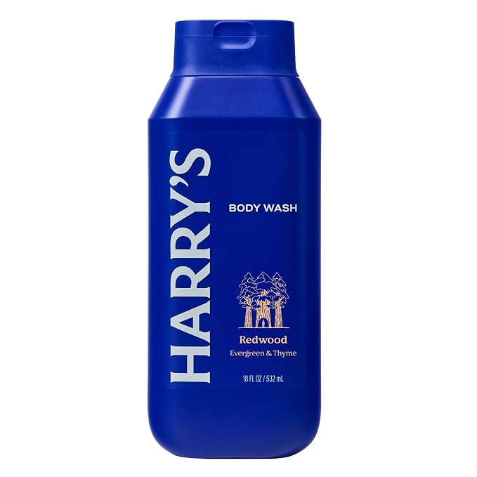 Harry's Men's Body Wash - Redwood - 18 fl oz - Shower Gel for Men - No Parabens,Sulfates,or Dyes,(Pack of 6)