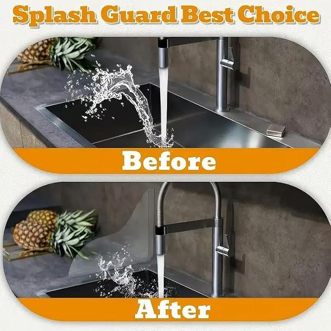 2 Pack Large Shower Splash Guards for Bathtub, Upgraded 8.6 x 7.6 Inch Corner Water Blockers, Waterproof Bath Accessories to Prevent Splashing, Multi-Use for Bathtubs, Sinks & Washbasins