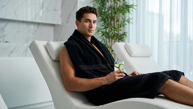 Bath Towels Set-100% Cotton-2 Bath Towels, 2 Hand Towels & 2 Washcloths-Large, Quick Dry, Absorbent, Soft & Plush, Gym, Spa, Hotel, Pool, Shower Towels -6 Piece Luxury Bathroom Towels