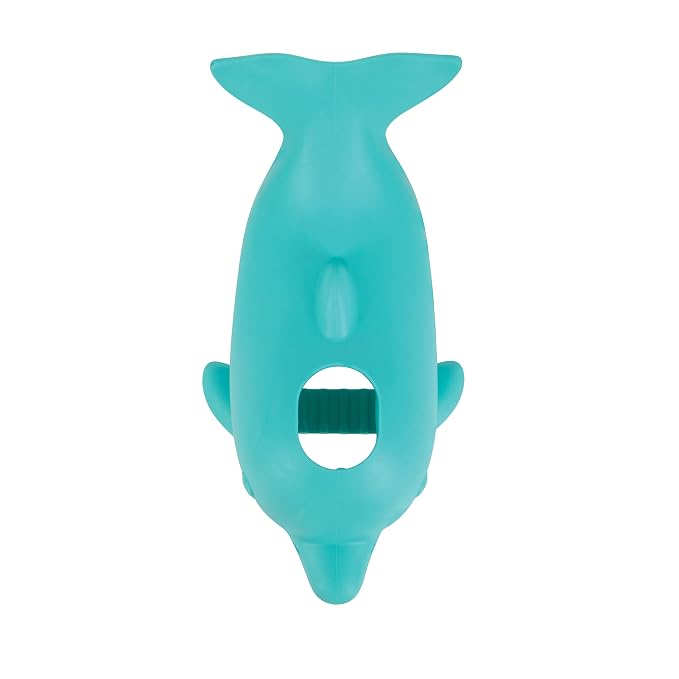Nuby Bathtub Safety Spout Guard - Compatible with Most Standard Faucets - Bath Toys - Dolphin, (Pack of 6)