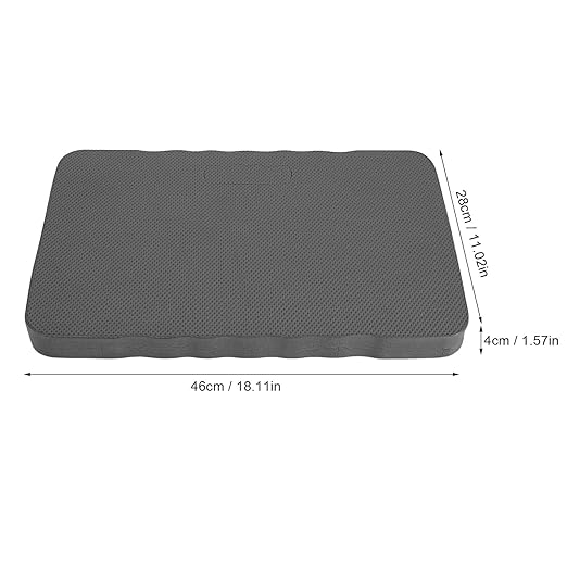 Yinhing Extra Thick Kneeling Pad, Yaga Kneeling Cushion for Gardening Cleaning Baby Bath Yoga,EVA Garden Kneeler Pad with Water Resistant Material 46x28x4cm (Gray)