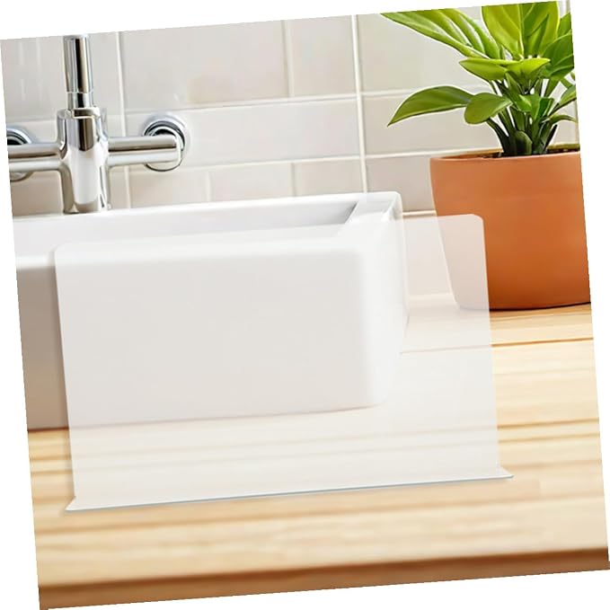 OSALADI 2pcs Shower Corner Water Guards for Bathtub Splash Protection Bathroom Backsplash Vanity Shield with Smooth Surface Splash Barrier for Dry Safe Bathroom Environment