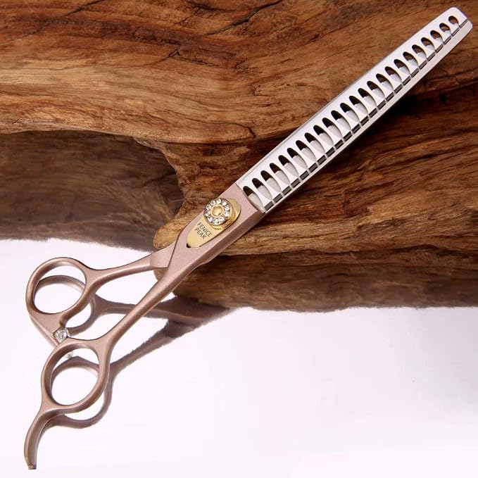 Thinning Shears for Dogs and Cats Pet Grooming Scissors Chunkers Shears 440C Stainless Steel Professional Dog Trimming Scissors 7.5''