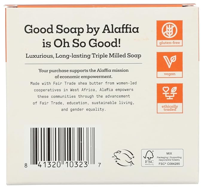 Alaffia Fragrance Free Good Soap Value Pack 4 Count, 20 OZ