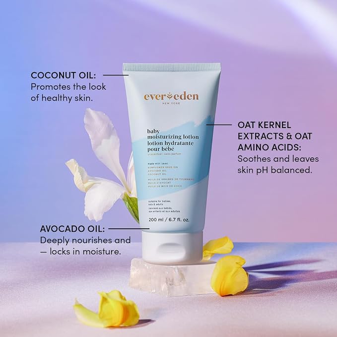 Evereden Baby Bathtime DUO: Baby Lotion for Newborn and 2-in-1 Newborn Shampoo and Body Wash Set - Soothing, Cleansing, & Hydrating Shampoo and Lotion