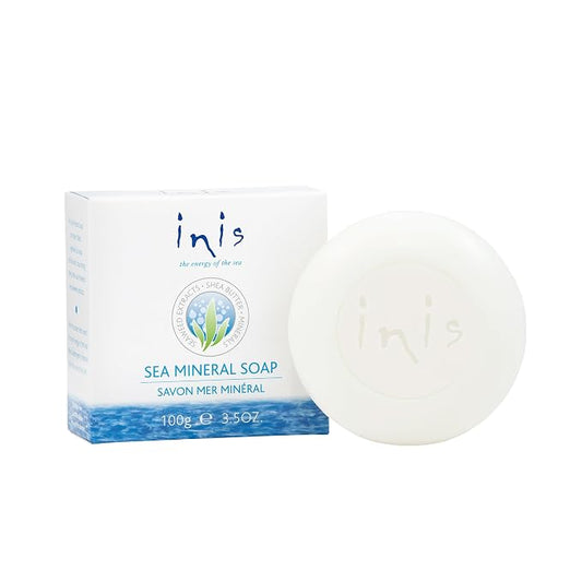 Inis the Energy of the Sea - Sea Mineral Soap Bar for Women and Men, 3.5 oz | Bar Soap for men and women with Shea Butter, Sea Salt and Seaweed, Clean Ocean Fresh Fragrance