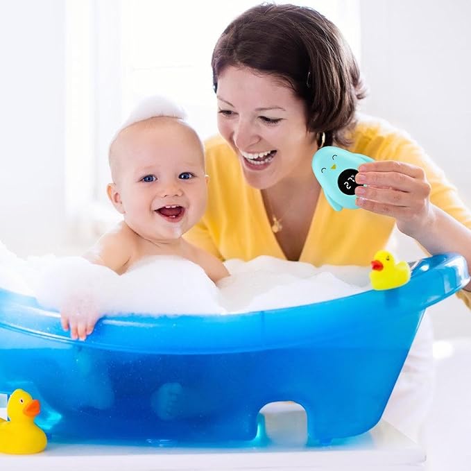 Baby Bath Thermometer, Baby Bath Thermometer with LED Display, Digital Bath Thermometer, Bath Temperature Tester, Kids Bath Thermometer, Floating Thermometer Baby Bath for Newborns, Infants, toddleers