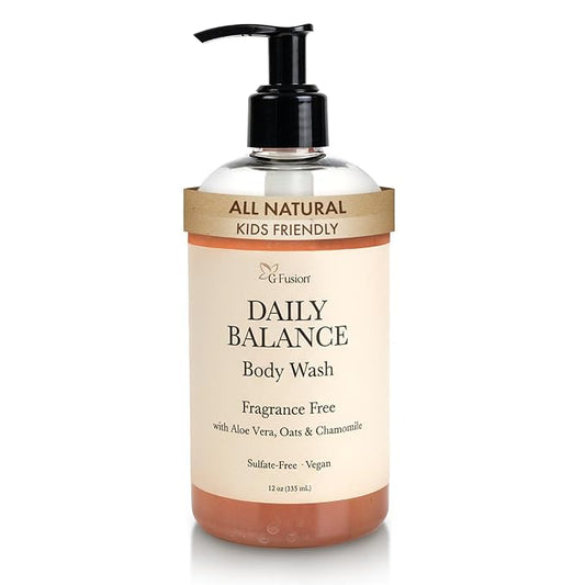 ALL Natural Body Wash, Moisturizing Shower Gel - Natural Fragnance Free Body Wash - Shower Gel For Dry & Sensitive Skin - Kids Soap - Organic, Vegan, Sulfate-Free - Bath Gel - Bath Soap with Oats