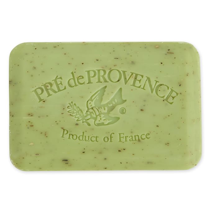 Pre de Provence Artisanal Soap Bar, Enriched with Organic Shea Butter, Natural French Skincare, Quad Milled for Rich Smooth Lather, 8.8 Ounce, Lime Zest