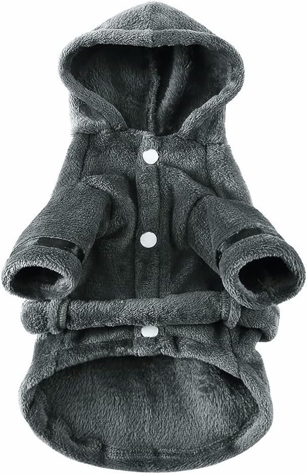 Dog Bathrobe Thicken Pet Drying Coat Super Absorbent Puppy Bathrobe Towel Hooded Towel Robe for Small Dog Cat