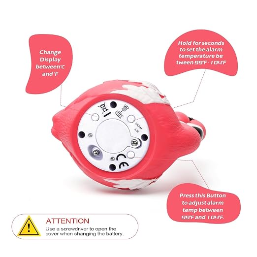 Doli Yearning Baby Bath Thermometer Baby Safety Water Thermometer for Kids | ±1℉ Accuracy; Long Battery Life; BPA-Free; Rapid Response