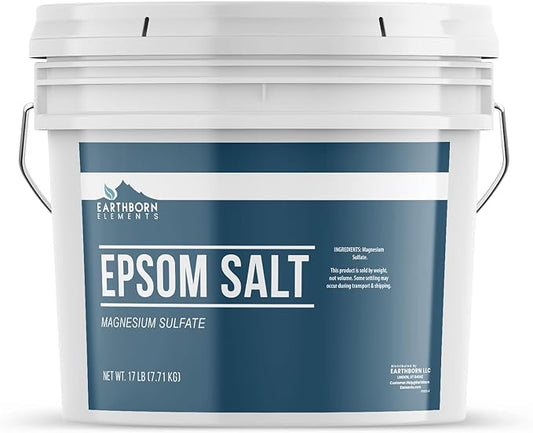Earthborn Elements Epsom Salt 2 Gallon Bucket, Magnesium Sulfate, Soaking Solution