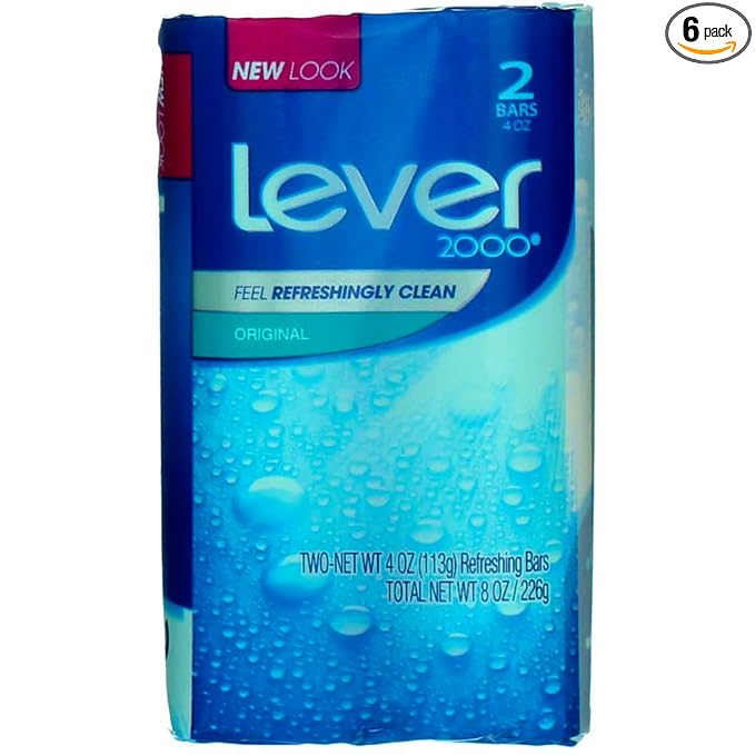 Lever 2000 Original Refreshing Bar Soap, 4 oz bars, 2 ea (Pack of 3)