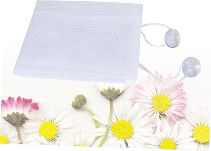 Toyvian Bath Toy Storage Bag with Strong Hook Mesh Organizer for Kids Tub Toys Bathroom Storage 14.6 Inch Drainable Toy Container
