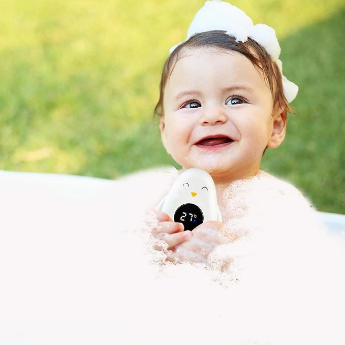 Baby Bath Thermometer, Baby Bath Thermometer with LED Display, Digital Bath Thermometer, Bath Temperature Tester, Kids Bath Thermometer, Floating Thermometer Baby Bath for Newborns, Infants, toddleers