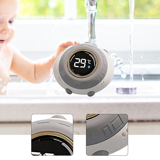 Baby Bath Thermometer Digital Water Thermometer Waterproof for Bathtub Infant Bathroom Household- UFO