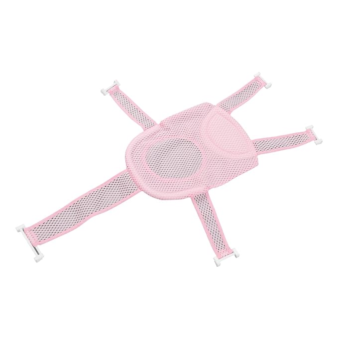 Baby Bath Seat, Adjustable Quick Drying Mesh Support Infant Bathtub Sling for Newborns Toddlers Shower Bathing