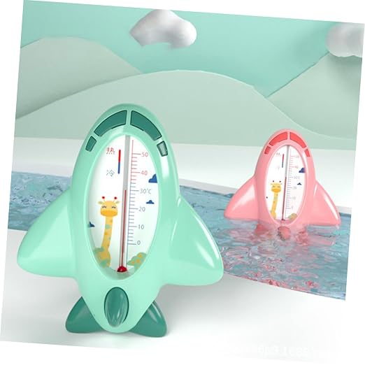 SUPVOX Cartoon Bath Thermometer Green Easy to Use Water Temperature Tester with Design for Safe Bathing and Toddlers