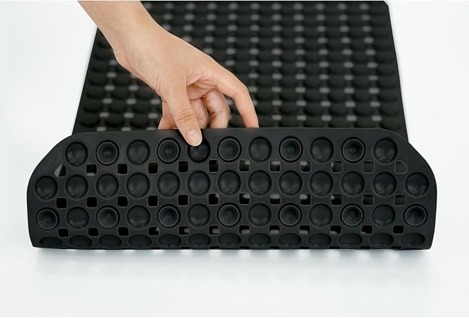 SELIBRE Bath Mat for Tub - Non Slip Pet Shower Mat with 76 Suction Cups, Quick Drain Bathtub Mat for Dogs Cats Puppy Grooming, Machine Washable Fast Dry Pet Bathing Pad, 27x15 Inch for Bathtub Sink