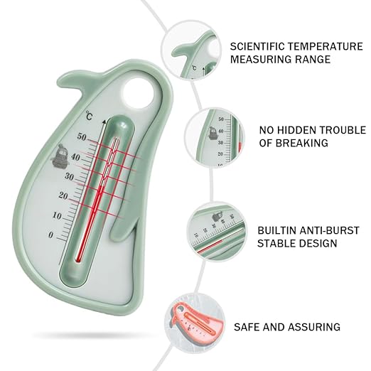 Bath Thermometer for and Newborns, Penguin Shape Water Temperature Gauge, Safe Bathing Tool for Bathtub Use, Cartoon Floating Design Random Color Random Color