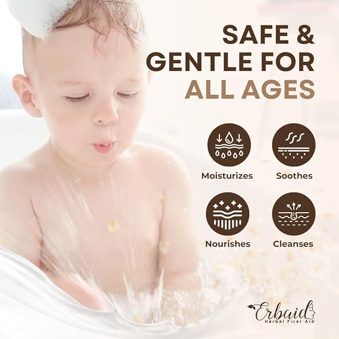Oatmeal Soap – Natural Oatmeal & Honey Goat Milk Soap Bar – Face & Body Wash for Eczema, Psoriasis, Dry, Itchy, Sensitive Skin Relief – Unscented Wash Great for Kids, Babies – Handcrafted, Made in USA