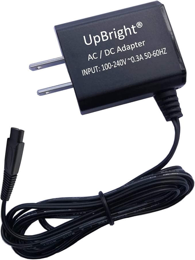 UpBright 2Pin 5V AC/DC Adapter Compatible with Andis CNG-1 Article# 65915 Cord/Cordless Animal Cat Dog Pet Nail Grinder AN65915 Groomers Rechargeable E-TEK ZDJ050100US Lithium-ion Battery Charger 5VDC