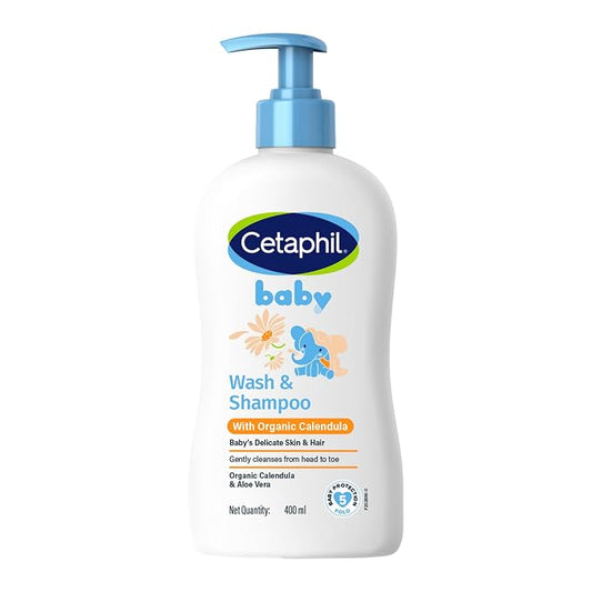 Cetaphil Baby Wash & Shampoo ,Tear Free, Paraben, Colorant and Mineral Oil Free, 13.5 Fl. Oz (Packaging May Vary)